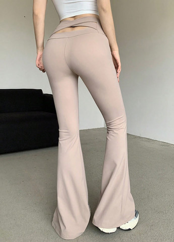 Бежевые демисезонные леггинсы SHEIN