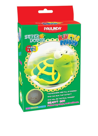 Маса для ліплення Super Dough Running Race Черепаха (31 контейнер) PAULINDA (286165715)