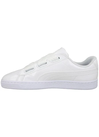 Кроссовки 363073-02 Puma Basket Heart Patent белые демисезоны (317229325)
