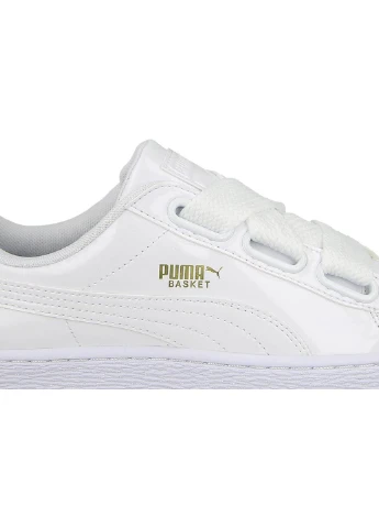 Кроссовки 363073-02 Puma Basket Heart Patent белые демисезоны (317229325)