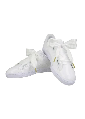 Кроссовки 363073-02 Puma Basket Heart Patent белые демисезоны (317229325)