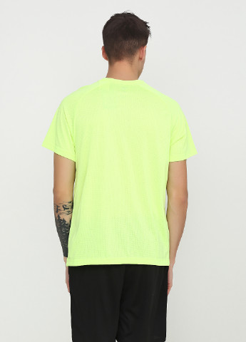 Кислотно-зеленая футболка с коротким рукавом F&F