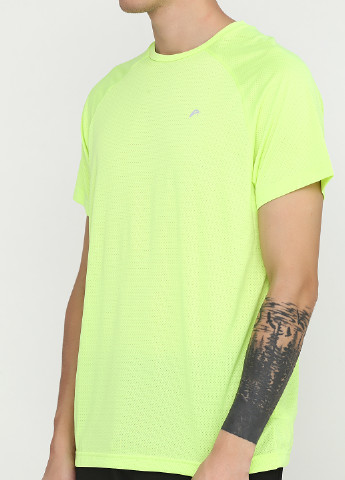 Кислотно-зеленая футболка с коротким рукавом F&F