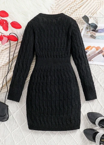Чёрное платье SHEIN (311676978)