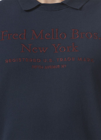 Синяя футболка-поло для мужчин Fred Mello с логотипом