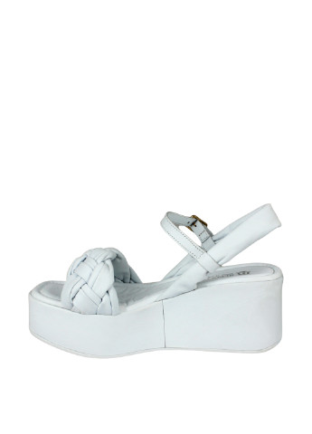 Белые босоножки Blizzarini с ремешком плетение