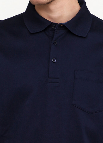 Темно-синяя футболка-поло для мужчин Clipper однотонная