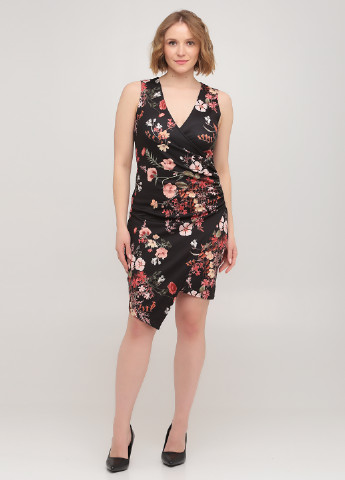 Женское летнее Платье на запах Quiz с цветочным принтом