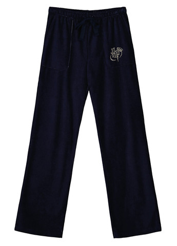 Темно-синие домашние демисезонные прямые брюки Women'secret