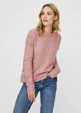 Світло-червоний демісезонний светр Vero Moda