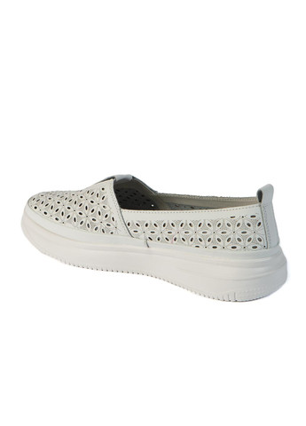 Белые мокасины Lonza с перфорацией, с белой подошвой