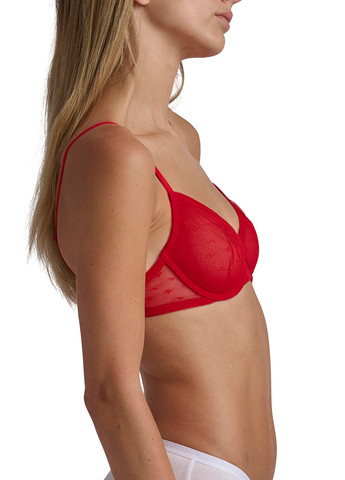 Червоний балконет бюстгальтер Tommy Hilfiger з кісточками нейлон