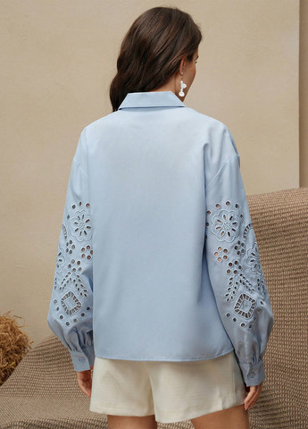 Голубая блуза SHEIN