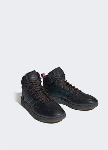 Черные осенние мужские кроссовки adidas со шнурками