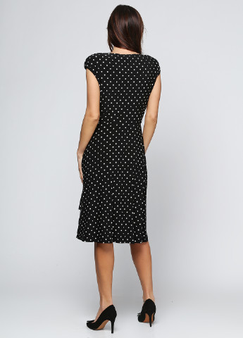 Черное кэжуал платье Ralph Lauren в горошек