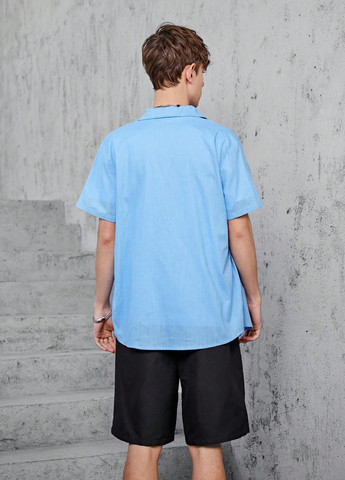 Комбінований літній костюм (сорочка, шорти) з шортами, з сорочкою SHEIN