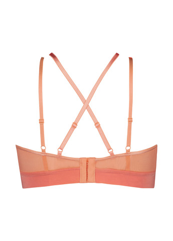 Персиковый топ бюстгальтер Hunkemoller без косточек полиамид