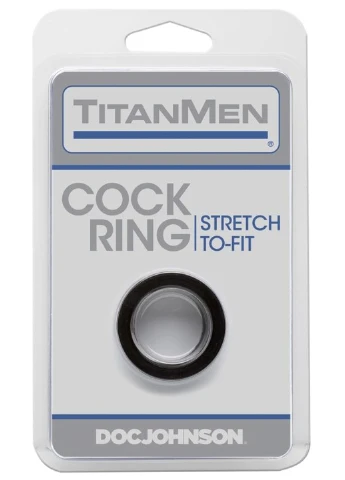 Ерекційне кільце Titanmen Tools - Cock Ring - Black Doc Johnson (252409415)