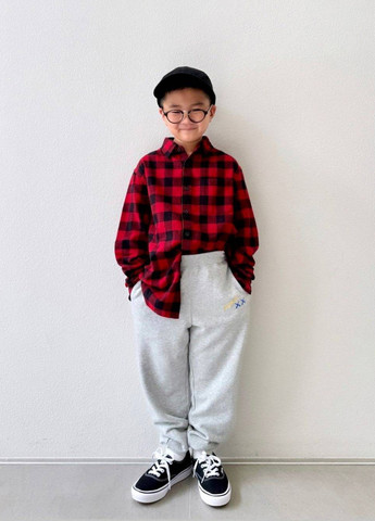 Светло-серые спортивные, кэжуал демисезонные джоггеры брюки Uniqlo