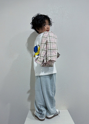 Светло-серые спортивные, кэжуал демисезонные джоггеры брюки Uniqlo