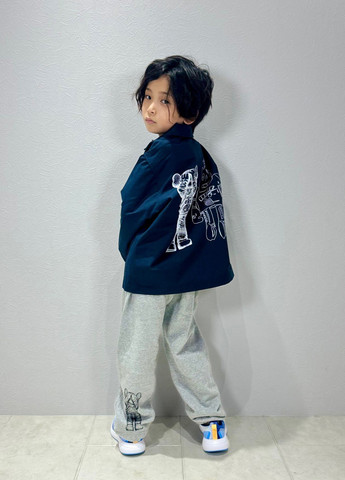 Светло-серые спортивные, кэжуал демисезонные джоггеры брюки Uniqlo