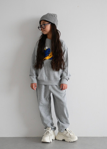 Светло-серые спортивные, кэжуал демисезонные джоггеры брюки Uniqlo