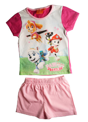 Малиновый летний комплект (футболка, шорты) Disney