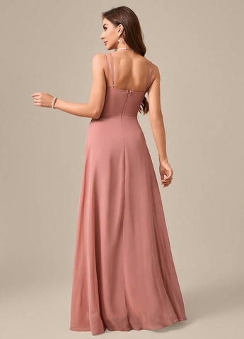 Рожева святковий, вечірня сукня в стилі армпір SHEIN однотонна