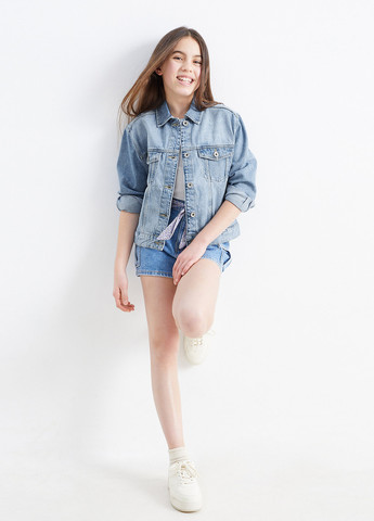 Світло-синя демісезонна куртка C&A