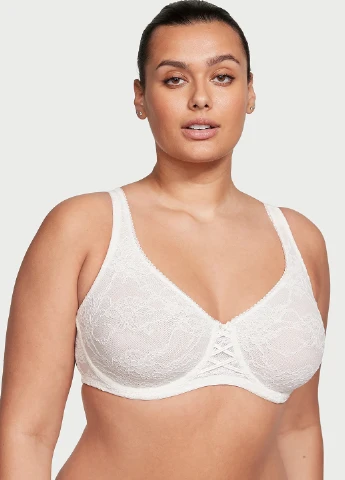 Білий демісезонний комплект (бюстгальтер, трусики) Victoria's Secret