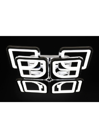 Люстра потолочная LED с пультом A2281/4+4S-RGB-ch Хром 11х43х43 см. Sunnysky (253628672)