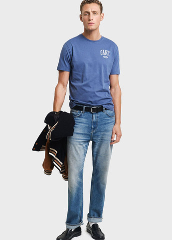 Синяя футболка Gant