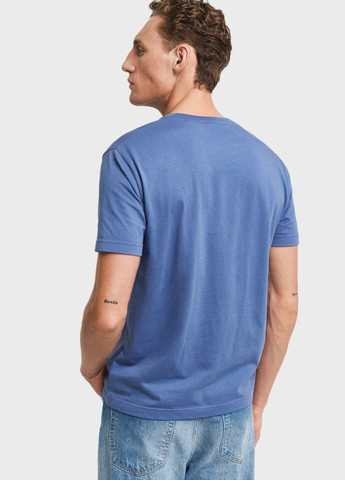 Синяя футболка Gant