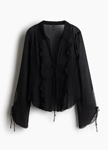 Чёрная блуза H&M