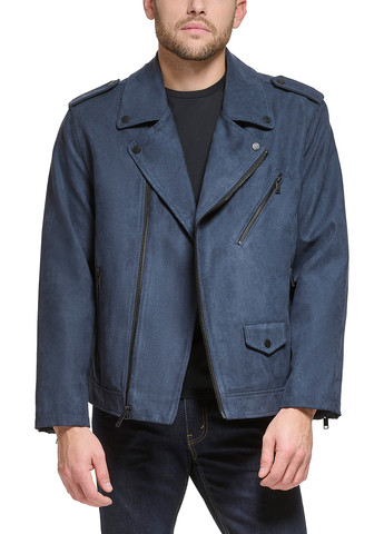 Синя демісезонна куртка косуха DKNY