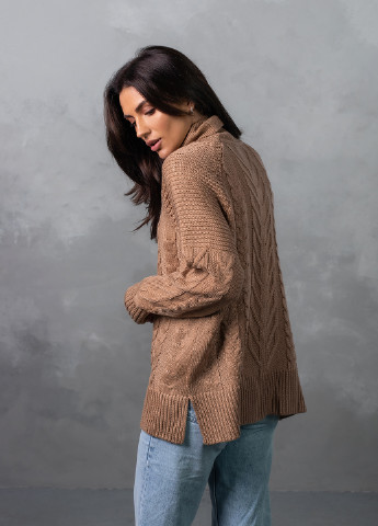 Світло-коричневий демісезонний светр жіночий Bakhur Джемпер