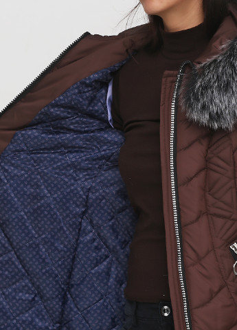 Шоколадная зимняя куртка R&G