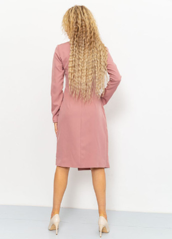 Пудровое кэжуал платье на запах Ager однотонное