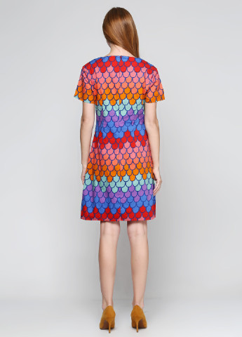 Комбинированное кэжуал платье Ruby с абстрактным узором
