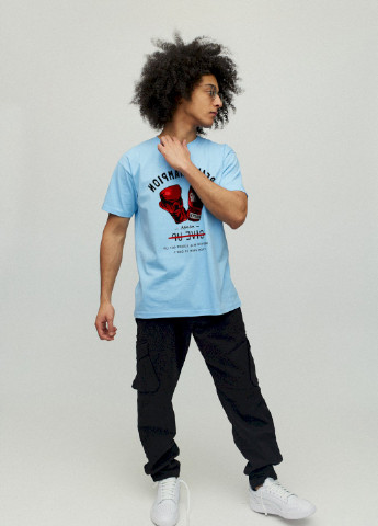 Блакитна футболка чоловіча YAPPI