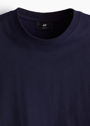 Темно-синяя футболка H&M