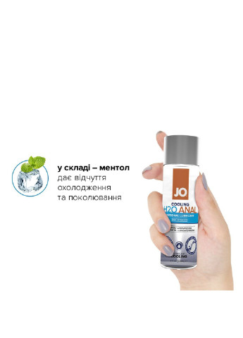 Анальная смазка ANAL H2O - COOLING (60 мл) охлаждающая, на водной основе System JO (254973499)