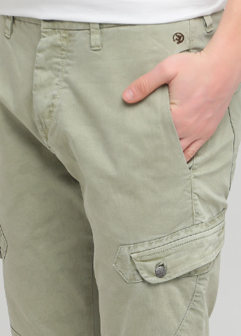 Оливковые кэжуал демисезонные прямые брюки Cast Iron