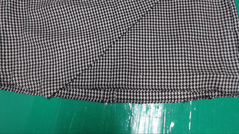 Разноцветная кэжуал с узором гусиная лапка юбка Mango на запах