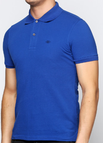 Синяя футболка-поло для мужчин Valentino однотонная