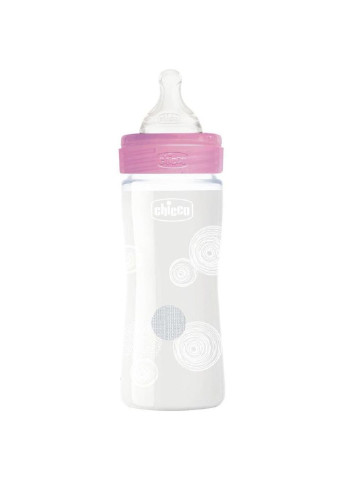 Пляшечка для годування пластикова Well-being Physio Colors із силіком. соскою 0м+ 240 Chicco (252189101)