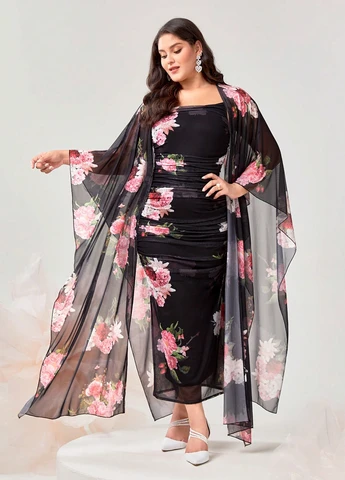 Костюм (сукня, накидка) SHEIN (316736107)