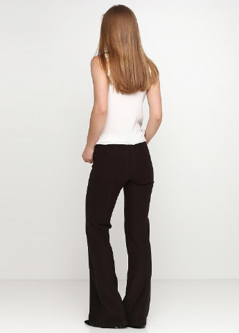 Темно-коричневые кэжуал демисезонные прямые брюки Max Mara