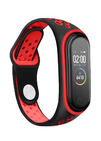 Ремешок Nike Style для Xiaomi Mi Smart Band 5 Black-Red (705153) BeCover (194946845)