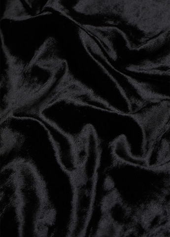 Комбинезон H&M комбинезон-шорты однотонный чёрный кэжуал полиэстер, велюр